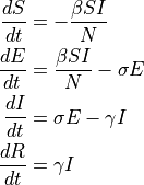 SEIR equations